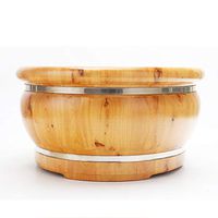 Foot Tub,Foot Bath Barrel,Wash Tub,Solid Wood Washbasin,Foot Bath Pedicure Insulation Cedar Wood Barrel,Relieve Muscle Pain and Fatigue (Color : Multi-Colored-B)