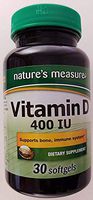 Nature's Measure Vitamin D 400 IU 30 softgels
