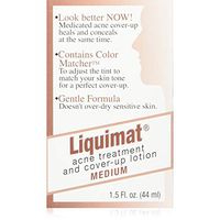 Liquimat Acne Treatment and Cover-Up Lotion Medium 1.50 oz (Pack of 4)