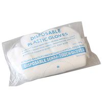 LLguz 50-Pair Disposable Gloves - Multifunctional Plastic Transparent Food Gloves Powder-Free Elastic Full Finger Mitten For Restaurant Service Beauty Salons (Thick)