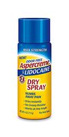 Aspercreme Odor Free Max Strength Lidocaine Pain Relief Dry Spray, 4 Ounces