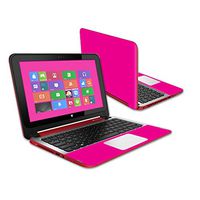 Mightyskins Skin Compatible with Hp Pavilion X360 11.6" (2014) - Glossy Hot Pink | Protective, Durable, and Unique Vinyl Decal Wrap Cover | Easy to Apply, Remove, and Change Styles | Made in The USA
