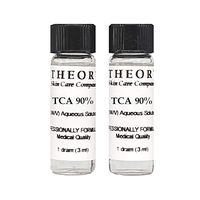 Trichloroacetic Acid TCA 90% Chemical Peel, 2-1 Dram Bottles, Medical Grade, Wrinkles, Fine Lines, Freckles, Scars, Age spots
