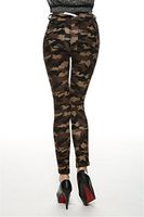 H.coosy practical;cozy Leaping mention the neck was thin leggings Europe and the United States elastic foot pants wholesale WISH camouflage XXL