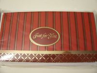 Voila Set of 8 Money/Gift Card Holders ~ Just For You (Deep Red with Gold Foil Stripes)