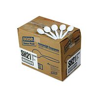 An Item of Dixie Plastic Cutlery, Heavyweight Soup Spoons, White - 1000/Carton - Pack of 1