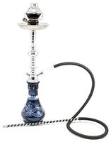 1 hose 22" Black Hookah shisha nargila bar narguile nargile glass water Vase pro