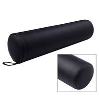 25" x 6" Waller PAA Massage Bolster Full Round Pillow Neck Support Cushion Massager - Black