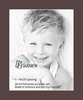 16x20 Cappuccino / Peat Custom Mat for Picture Frame with 12x16 opening size (Mat Only, Frame NOT Included)