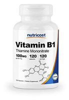 Nutricost Vitamin B1 (Thiamine) 100mg, 120 Capsules - Gluten Free and Non-GMO