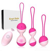 Upgraded Seamless Waterproof Design Ben Wa Ball and 10 Powerful Silent Vibration Mode Rechargeable Massager Ball,Wireless Remote Control,Perfect 2 in 1 Kegel Ball kit for All Stages Exerciser.(Pink)