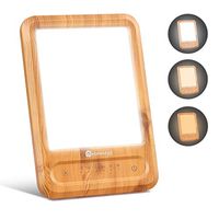 Light Therapy Lamp – Dreamegg Bright Sun Lamp, UV Free 10000 Lux Light Lamp with White, Warm and Natural Lights, Stepless Brightness, 6 Timer Levels, Touch Control, Portable Sun Lamp for Home Office