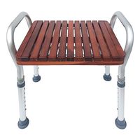 SYDDP Bathroom Stools Bath Stools Lightweight Bath/Shower Stool Non-Slip Handicap Shower Seats Bench with Handrail Adjustable in 6 Height Strong Bearing Capacity for Seniors Disabled Adults Anti-Slip