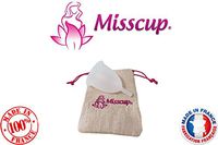 menstrual cup MISSCUP® large colorless manufacturing 100% French with pouch and manual offered