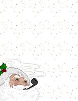 Christmas Santa Claus Stationery Printer Paper 26 Sheets