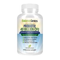 Probiotic 40 Billion CFU Supplement – Digestive Enzymes for Gut Health and Immune Support – Shelf Stable Lactobacillus Acidophilus with Guaranteed Potency Until Expiration (30 Servings)