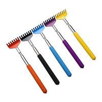 Back Scratchers - iGreely 5-Pack Handy Extendable Portable Telescopic Stainless Steel Retractable Claw Metal Hand Massage Tools with Non Slip Handle Extends 27 Inches for Men Women