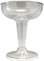 Creative Converting Plastic Champagne Cups 4 Ounces 6/Pkg-Clear