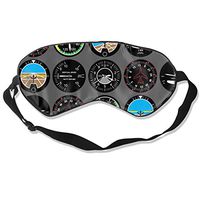 Gray Aviation Sleep Mask, Women Men Light Blocking Comfortable Sleeping Mask, Adjustable Night Eye Mask for Sleeping, Memory Foam Blindfold for Home Travel Hotel