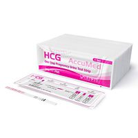 AccuMed Pregnancy Test Strips, 100-Count Individually Wrapped Pregnancy Strips, Early Home Detection Pregnancy Test Kit, Clear HCG Test Results, 99% Accurate