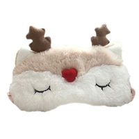 HXINFU Christmas Sleeping Mask Reindeer Antler For Kids Deer Antlers Eye Mask