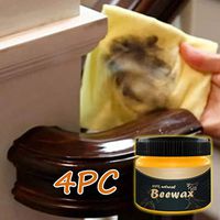 Kadola Wood Seasoning Beewax Multipurpose Natural Beeswax - Furniture Care Complete Solution Beeswax Polish,Home Cleaning Polished Waterproof and Wear-Resistant Beeswax Polish,for Wood & Furniture