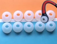 10 Small Clear White Motorola S10-HD, S9-HD, S9 Motorkr Bluetooth Headsets/Headphones Replacement Earbuds