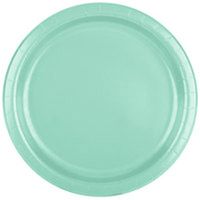 Club Pack of 240 Fresh Mint Green Premium Durable Paper Dinner Plates 9"