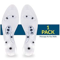 Magnisole - (1 Pairs) - Magnetic Reflexology Insole - Acupressure Massage Inserts - Orthopedic Men and Women Shoe Insoles - Customizable design to fit all shoes