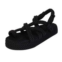 Respctful✿ Espadrille Wedge Sandals Women Casual Summer Peep Toe Slingback Platform Sandals Shoes