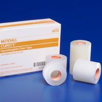 8534C Kendall Hypoallergenic Clear Tape 1 Inch x 10 yards (2.5 cm x 9.1 m) 12 Rolls Per Box Part No. 8534C by Kendall/Covidien