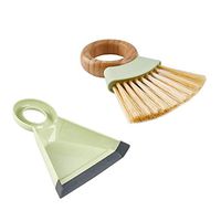 Adornty Mini Brush and Dustpan Sets, Countertop Cieaning Tool, with Ergonomic Grip Handle Rubber Edge, for Leaning Dining Table Table Sofa in-Vehicle Equipment