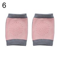 Ugthe Infant Products 1 Pair Anti-Slip Baby Crawling Knee Pads Protector Elastic Newborn Leg Warmer - Khaki