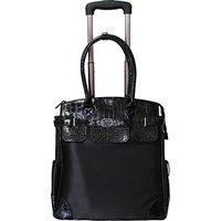 Amerileather Deluxe Skylar 17" Rolling Tote with Laptop Compartment
