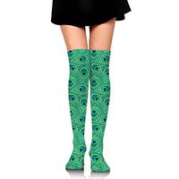 HCZHUCK Peacock Pattern Women Cute Knee High Compression Socks Sports Running Socks