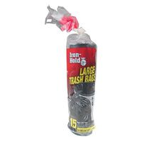 Tuffsak 15 Count 33 Gallon Iron Hold Large Trash Bags 61