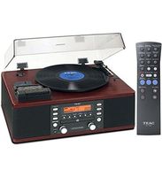 Teac 93-0418-18 LP-R550USB Cd Recorder Cassette Turntable Walnut