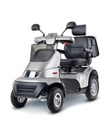 Afikim - Afiscooter S4 - Full Size Mobility Scooter - 4-Wheel - Metallic Silver
