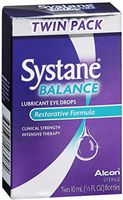 Systane Balance Restorative Formula Lubricant Eye Drops, Twin Pack, 20 mL (Pack of 9)