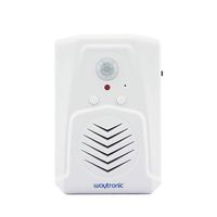 Infrared Motion Sensor Activated Sound Speaker Built with Microphone for Shop Sale, Garage Door Alert, Greeting Visitor Door Chime, Security Reminder