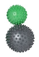 Schildkroet Fitness 960054 Spikey Massage Ball Set Lime Green / Dark Grey