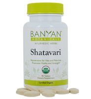 Banyan Botanicals Shatavari Tablets - USDA Organic - 90 ct - Asparagus Racemosus - Rejuvenative for Vata and Pitta That Promotes Vitality and Strength