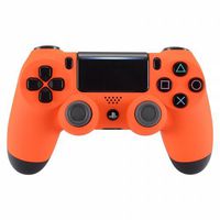 PS4 Dualshock Playstation 4 Wireless Controller Custom Soft Touch New Model (Orange)