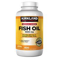 Kirkland Signature Fish Oil Concentrate with Omega-3 Fatty Acids, 1000mg, 800 Softgels