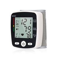 OLIECO Wrist Blood Pressure Monitor Fully Automatic Accurate BP Machine with Voice Large LCD Display USB Charging Adjustable Cuff BP Monitor for Home Use