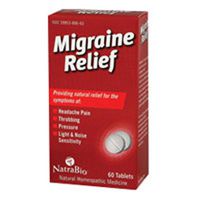 NATRA-BIO, Natrabio Migraine Relief - 60 Tablets