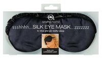 Aroma Home Satin Eye Mask Black