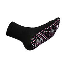 Exteren FIR Tourmaline Magnetic Socks - Self Heating Therapy Magnetic Socks Unisex (Black)