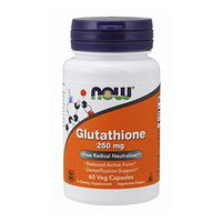 NOW Supplements, Glutathione 250 mg, Detoxification Support*, Free Radical Neutralizer*, 60 Veg Capsules