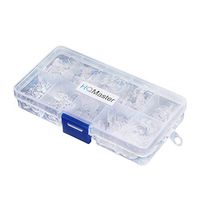 HQMaster 100 Pairs Silicone Eyeglass Nose Pads (10 Styles) for Sunglass Glasses Spectacles Comfortable Soft (Strap Bridge Nose Pad Included)